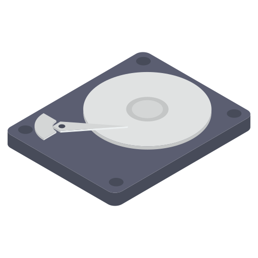 Hard drive Generic Isometric icon