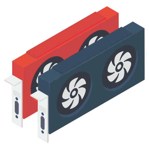 videokaart Generic Isometric icoon