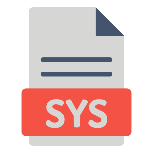 Sys file Generic Flat icon