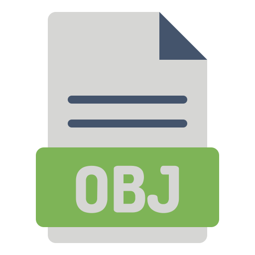 obj 파일 Generic Flat icon
