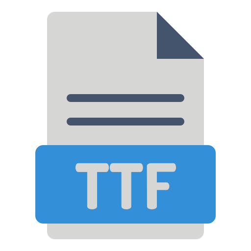 archivo ttf Generic Flat icono