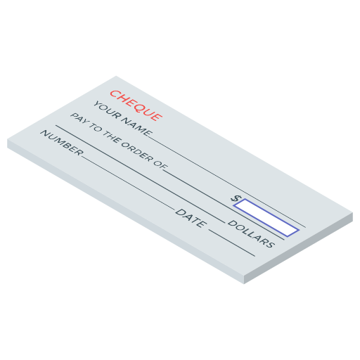 chèque bancaire Generic Isometric Icône