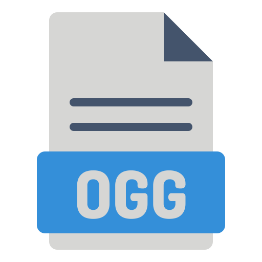 fichier ogg Generic Flat Icône