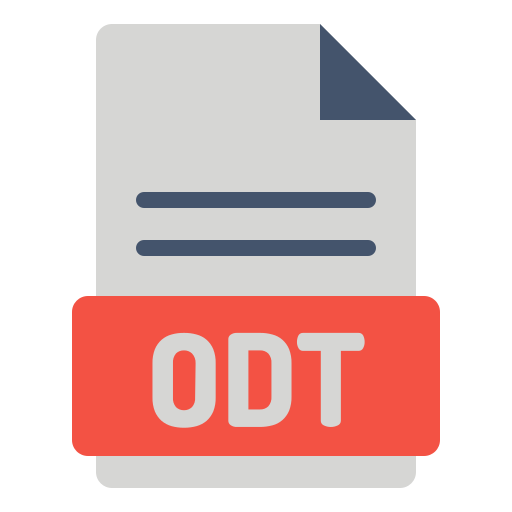 odt 파일 Generic Flat icon