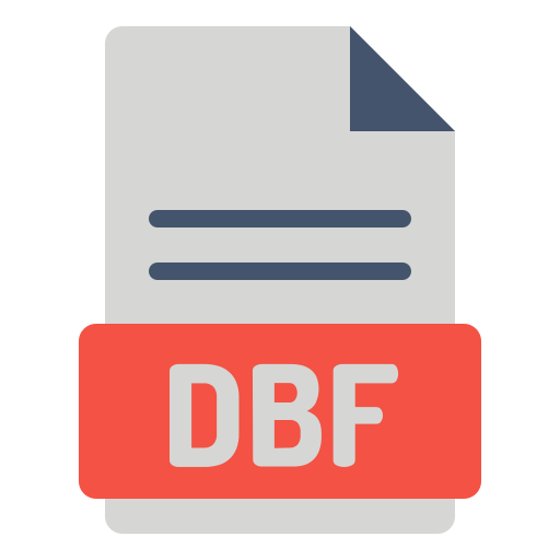 dbf-bestand Generic Flat icoon