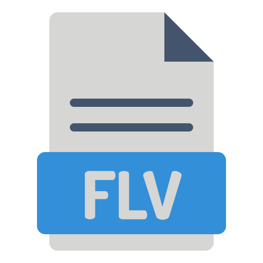 flv-bestand Generic Flat icoon