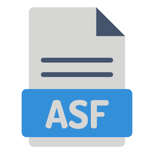 asf-bestand Generic Flat icoon