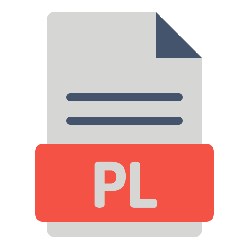 plファイル Generic Flat icon