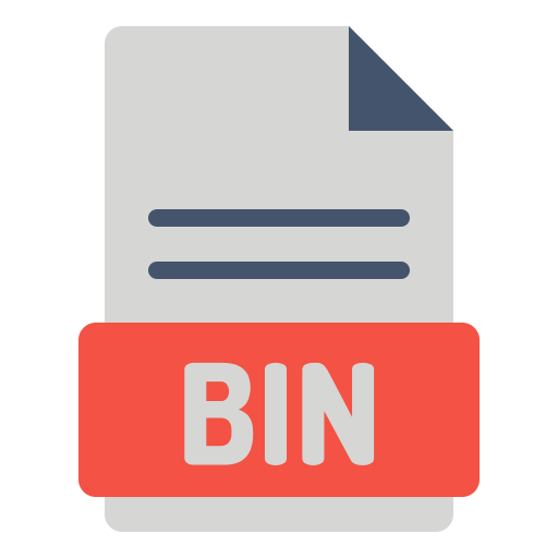 bin-bestand Generic Flat icoon