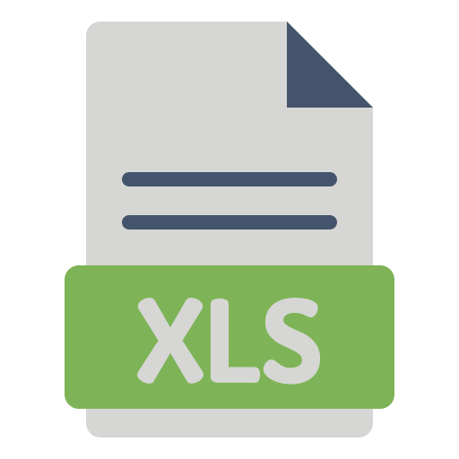 xls файл Generic Flat иконка