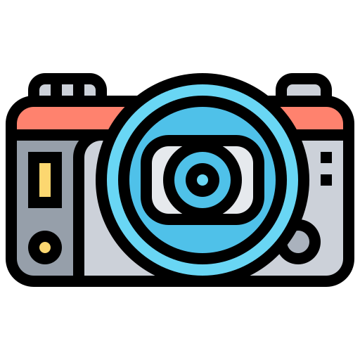 Digital camera Meticulous Lineal Color icon