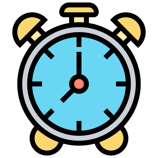 Clock Meticulous Lineal Color icon