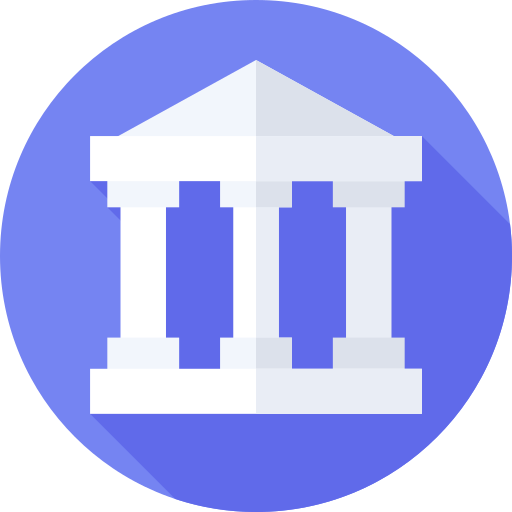 bank Flat Circular Flat icoon