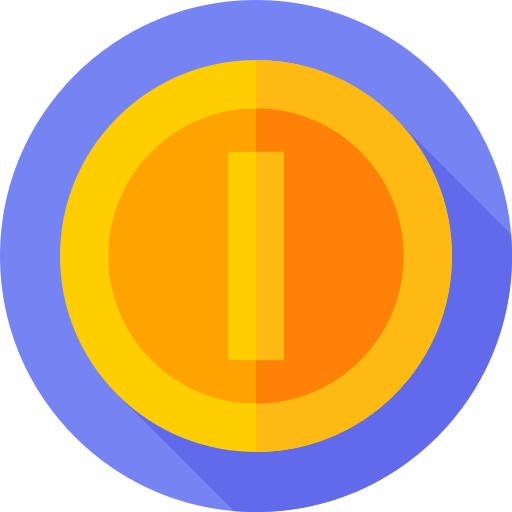 moeda Flat Circular Flat Ícone