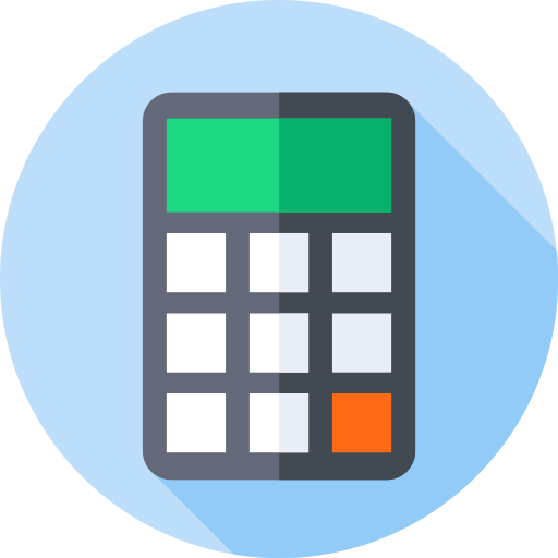 kalkulator Flat Circular Flat ikona