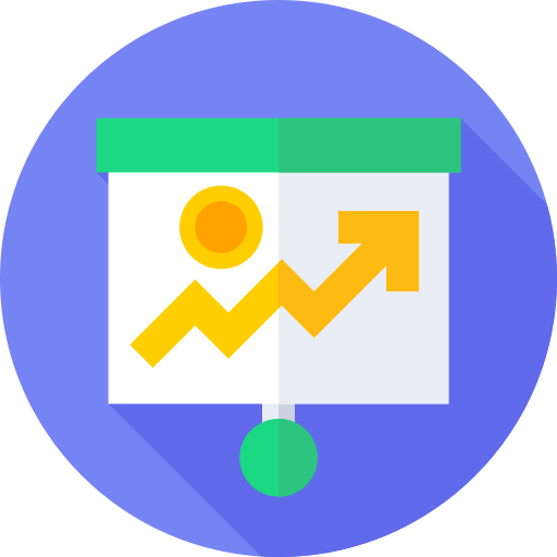 statistiche Flat Circular Flat icona