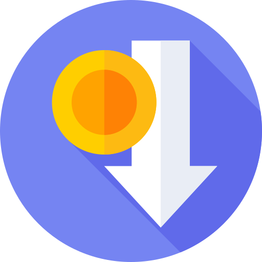 損失 Flat Circular Flat icon