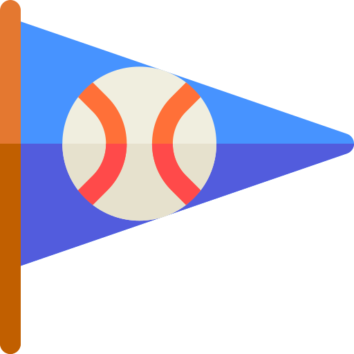 baseball Basic Rounded Flat icona