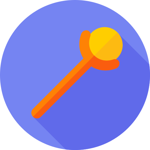 Magic wand Flat Circular Flat icon