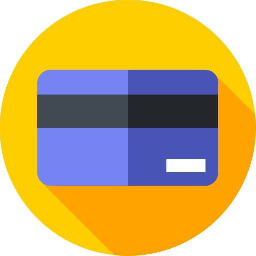 kredietkaart Flat Circular Flat icoon