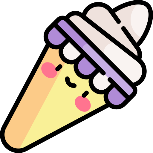 아이스크림 Kawaii Lineal color icon