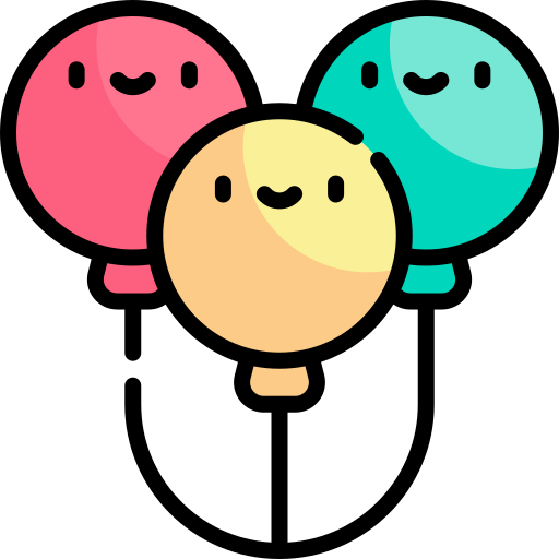 Balloon Kawaii Lineal color icon