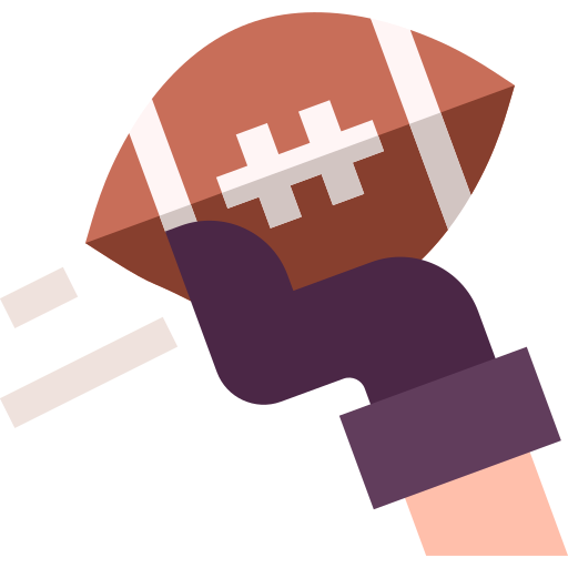 Quarterback Basic Straight Flat icon