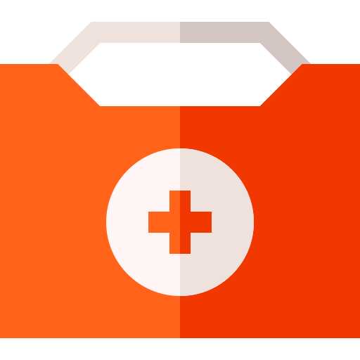 First aid kit Basic Straight Flat icon