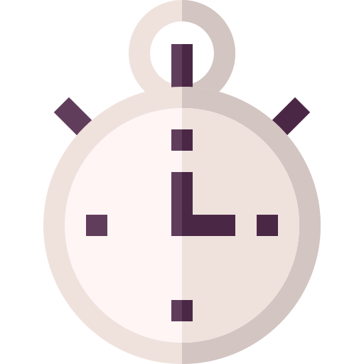 Time Basic Straight Flat icon