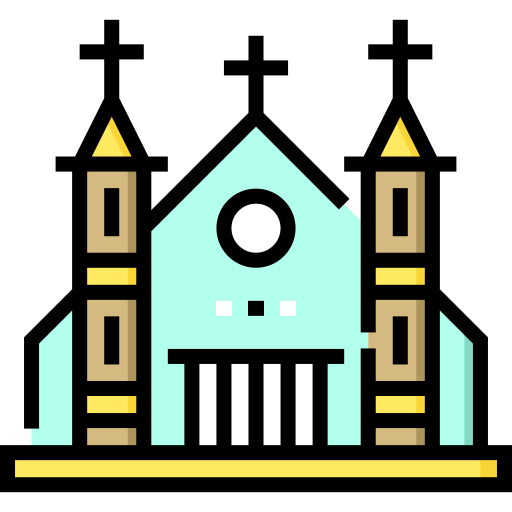 kathedrale Detailed Straight Lineal color icon