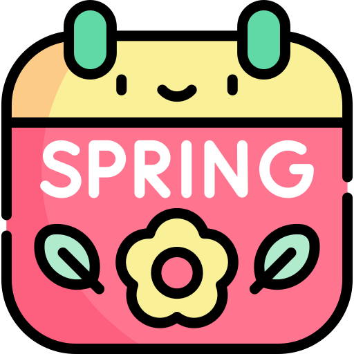 primavera Kawaii Lineal color icona