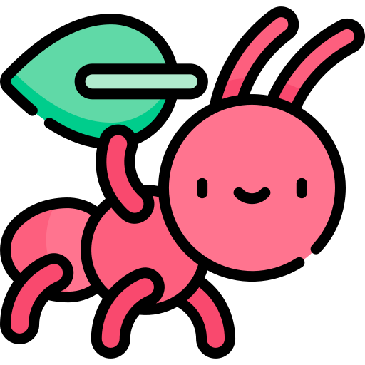 Ant Kawaii Lineal color icon