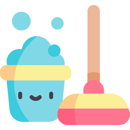 Spring cleaning Kawaii Flat icon