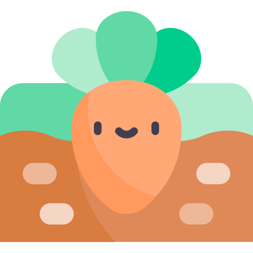 Carrot Kawaii Flat icon