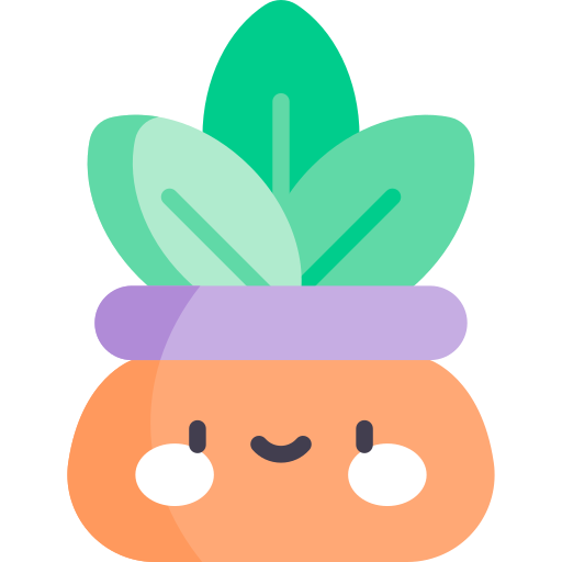 Plant pot Kawaii Flat icon