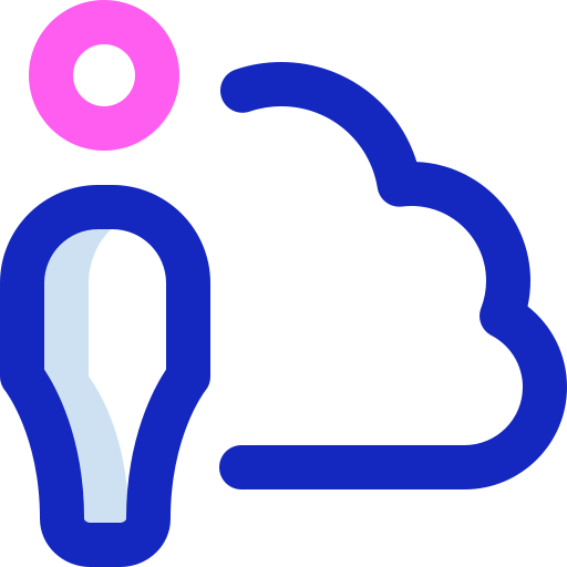 nuvola Super Basic Orbit Color icona