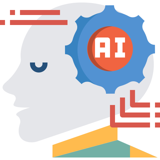 inteligencia artificial Winnievizence Flat icono