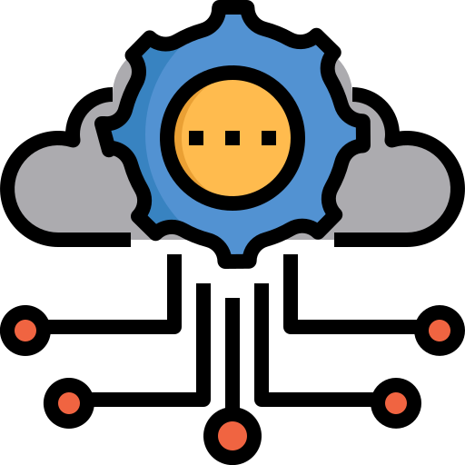 cloud opslag Winnievizence Lineal color icoon