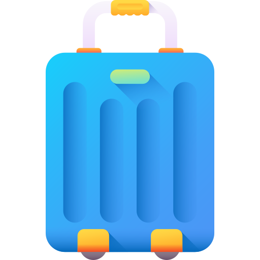 bagages 3D Color Icône