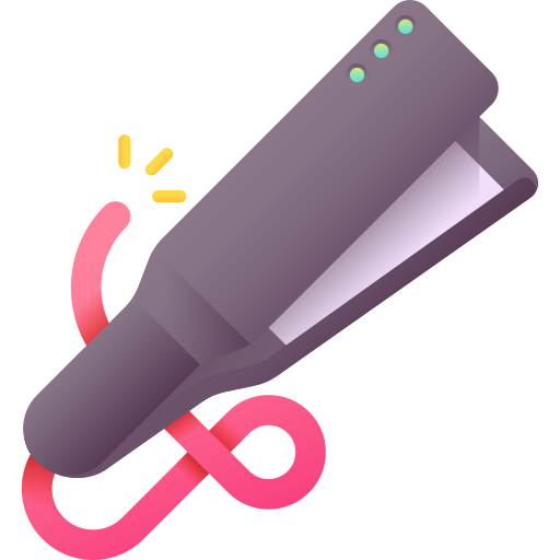 Hair straightener 3D Color icon