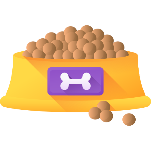 Dog food 3D Color icon