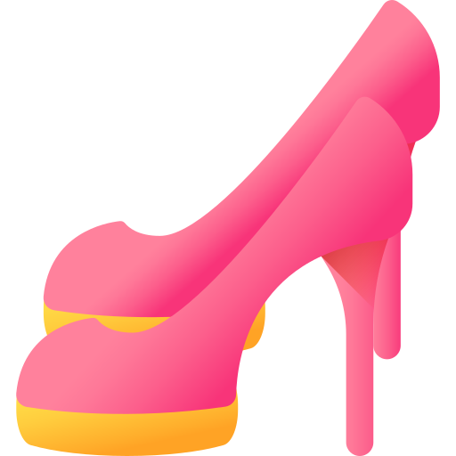 high heels 3D Color icon