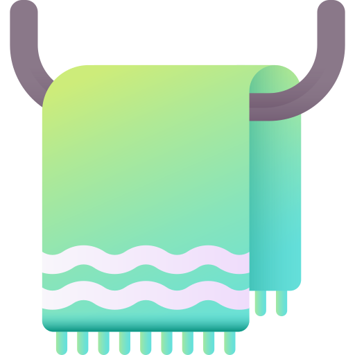 toalla 3D Color icono
