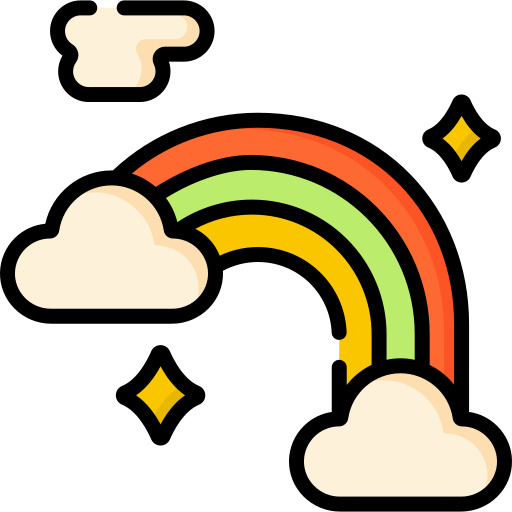 무지개 Special Lineal color icon