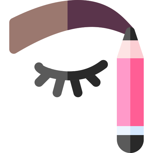 Eyebrow pencil Basic Rounded Flat icon