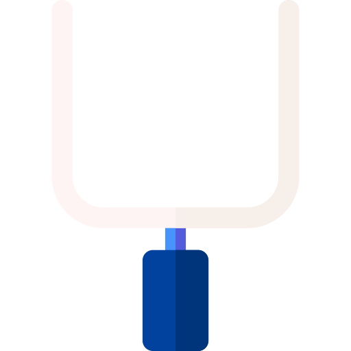 poteau d'objectif Basic Rounded Flat Icône