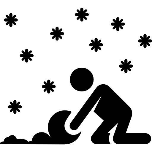 pupazzo di neve Pictograms Fill icona