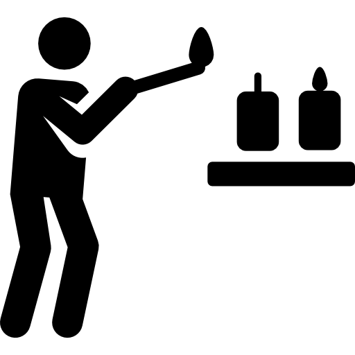 Candles Pictograms Fill icon