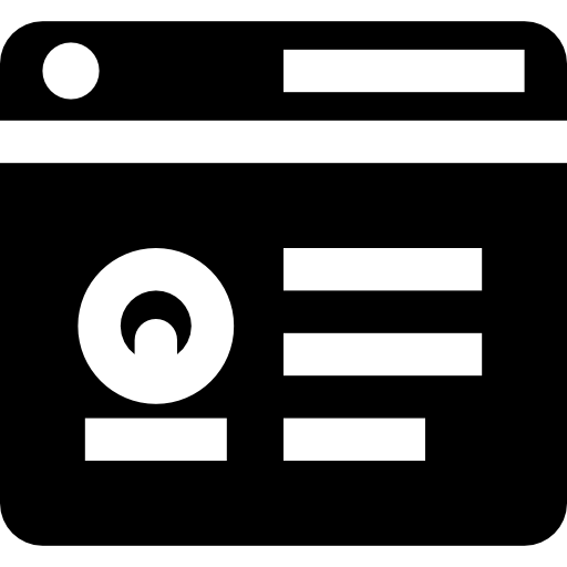 Browser Basic Straight Filled icon