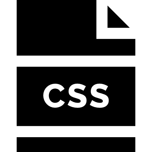 css Basic Straight Filled icoon